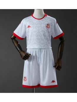 Billige Tunisia Bortedraktsett Barn VM 2026 Kortermet (+ Korte bukser)